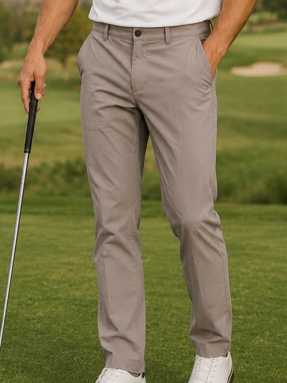 💗FREE WITH PURCHASE💗 OutdoorSports Men's Slim Golf Pants - Taupe